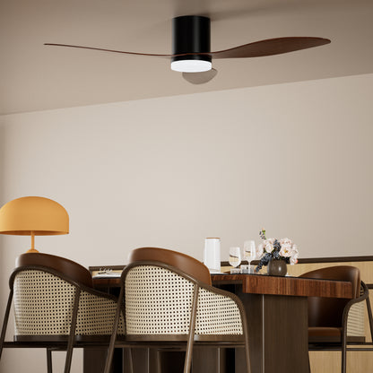 Dimmable LED  DC  Motor 42” Profile Ceiling Fan with Lights Remote/App Control