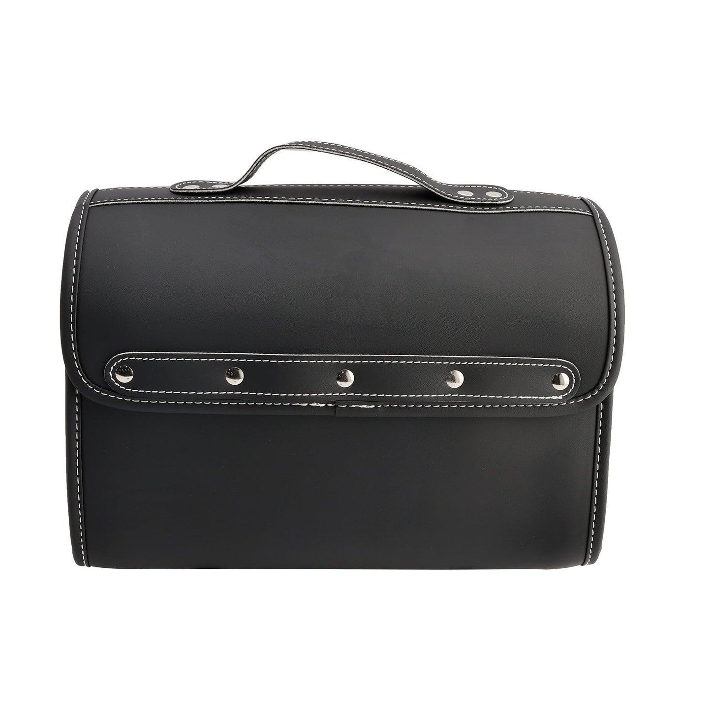 Borsa laterale in PU Borsa laterale Borsa da sella Colore abbinato Bagaglio Bianco per scooter Moto Bianco