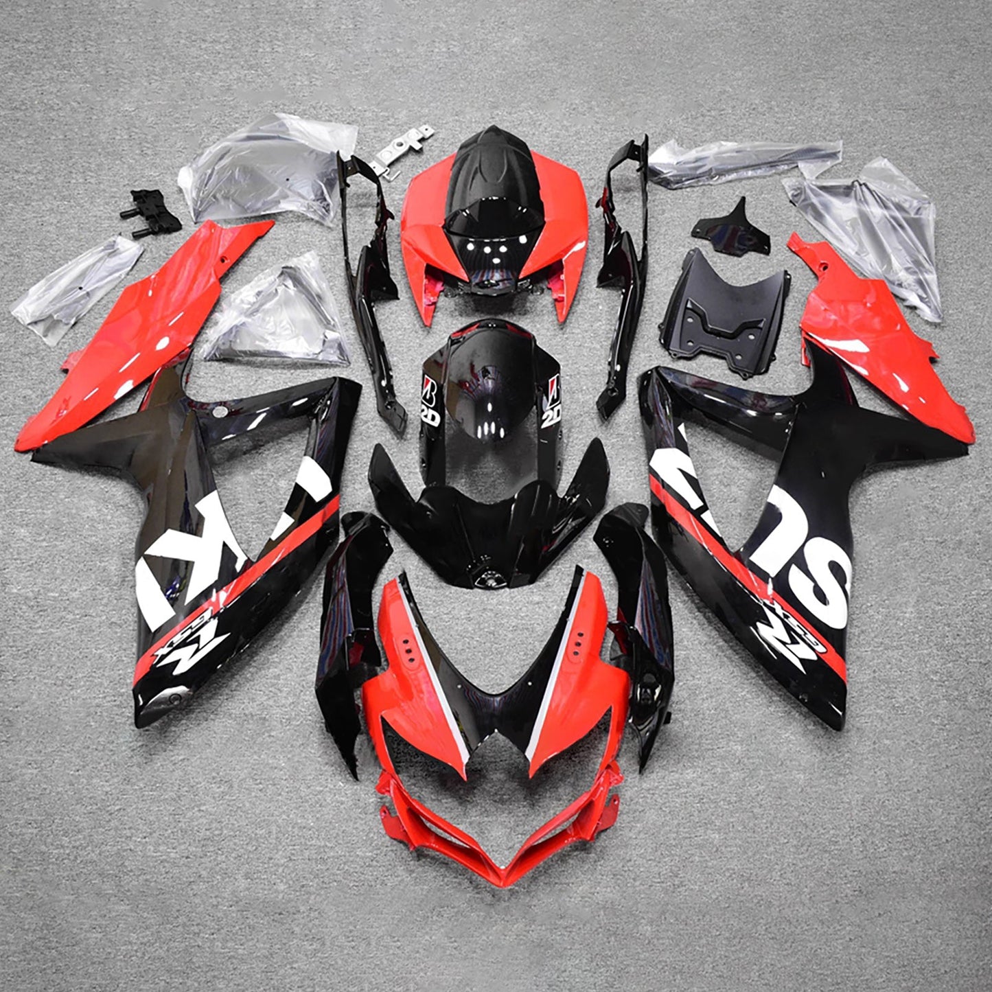 Kit carenatura iniezione plastica ABS per Suzuki GSXR 600/750 2008-2010 K8