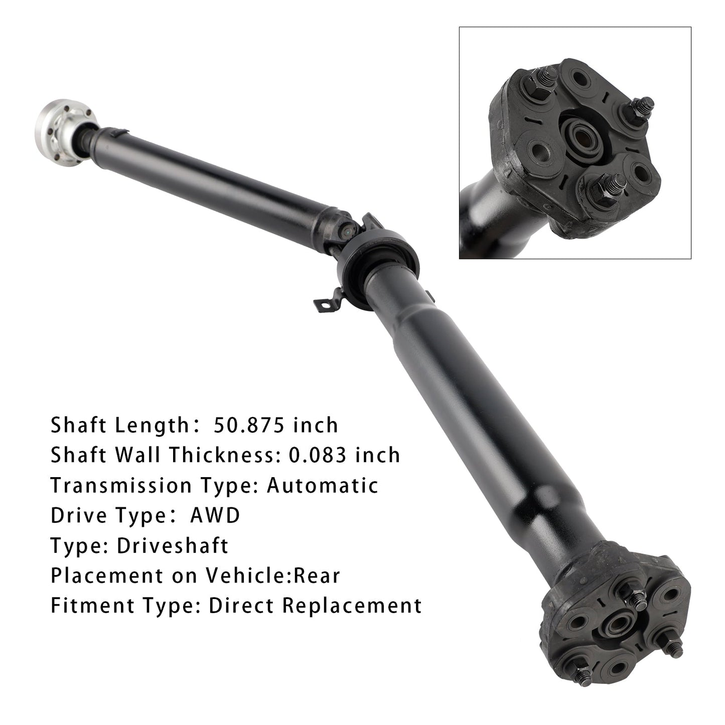 Albero di trasmissione posteriore serie E53 per X5 V8 4.8L 2004-2006 con cambio automatico 26107529661