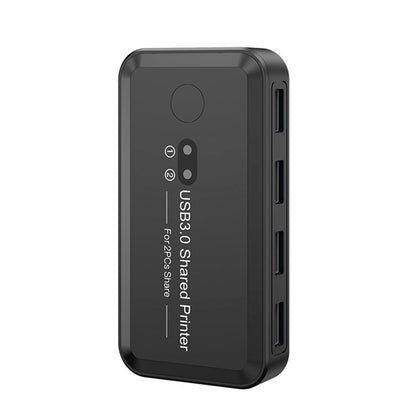 Dispositivo di condivisione stampante con switch USB 3.0 a 2 ingressi e 4 uscite, condivisione di due computer