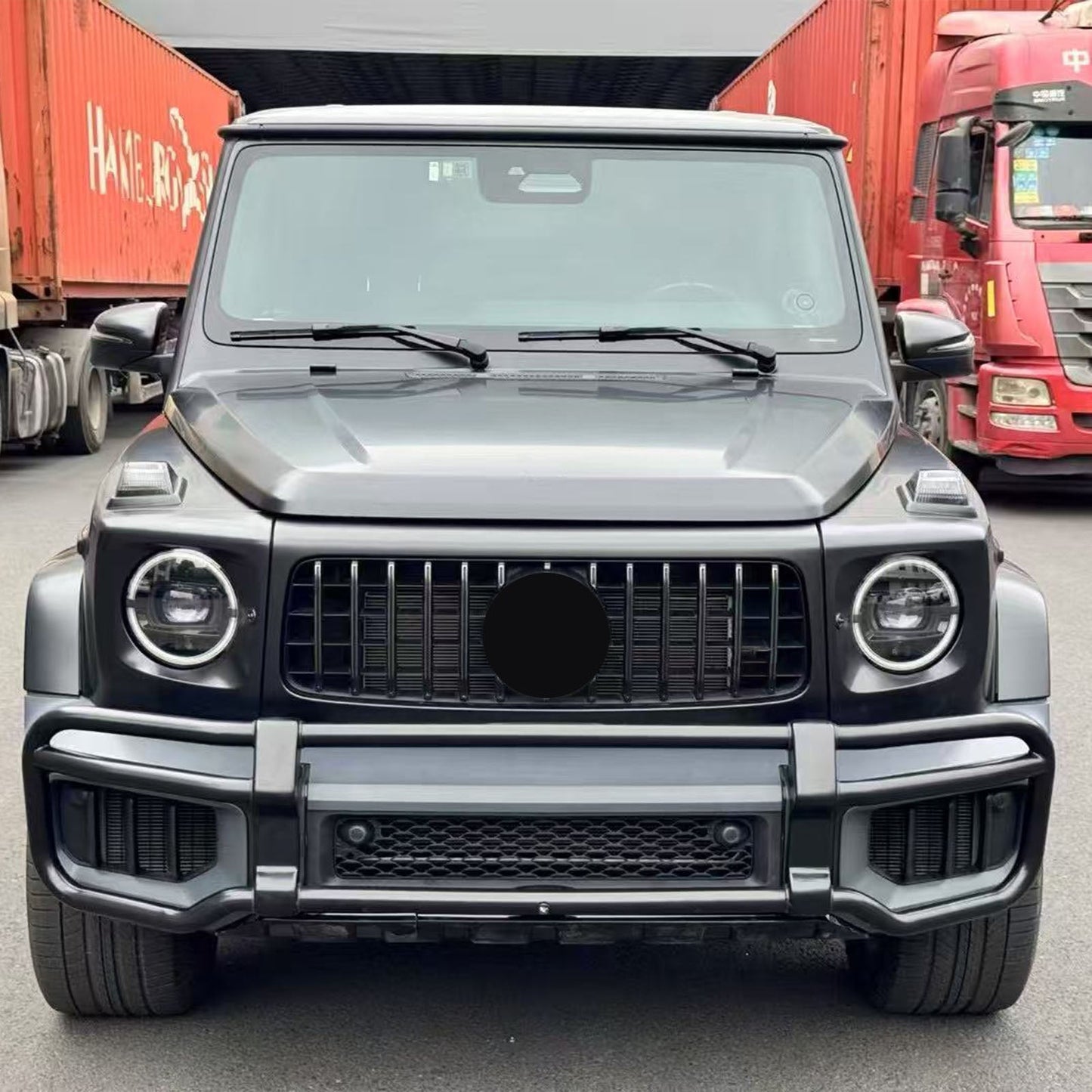 Paraurti anteriore con griglia di protezione Bull Bar per Mercedes Benz Classe G W465 2025+