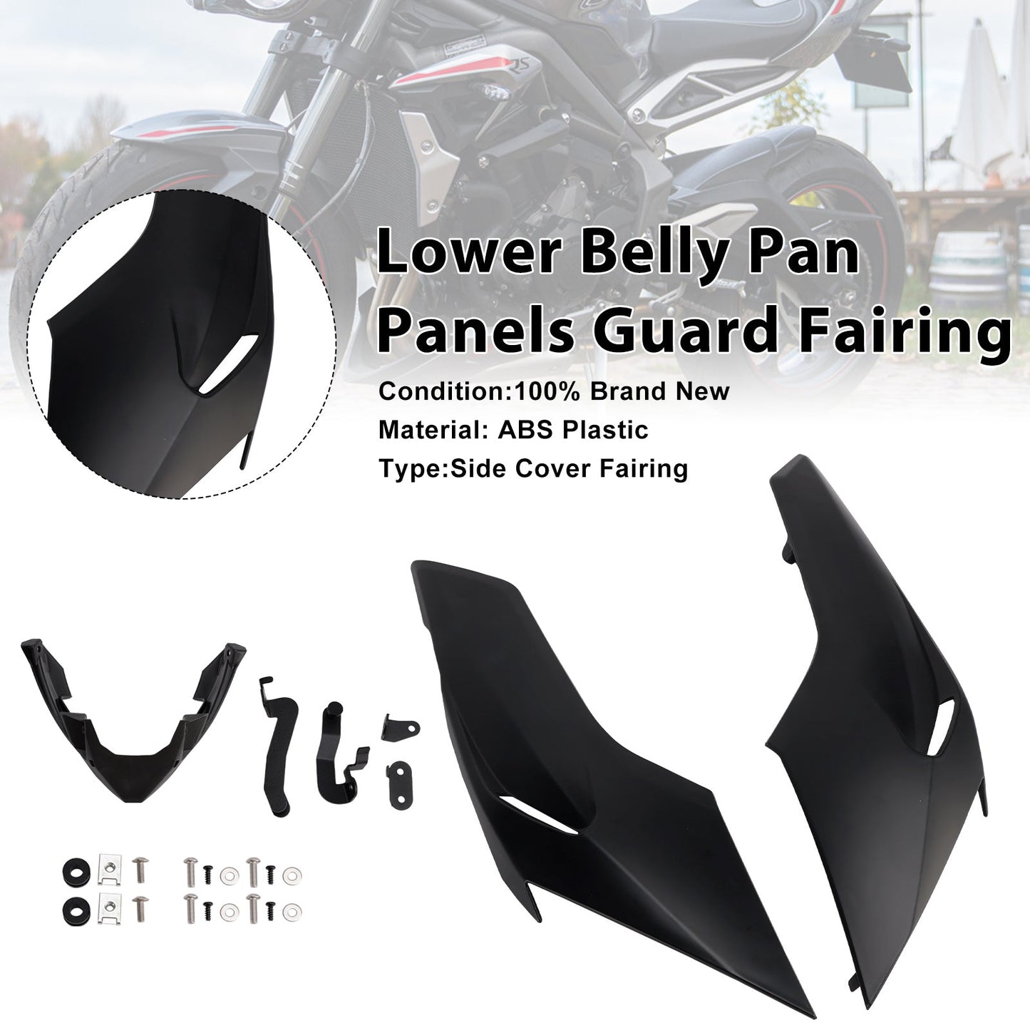 Pannelli inferiori di protezione della carenatura per Street Triple 765 R/RS 2020-2022