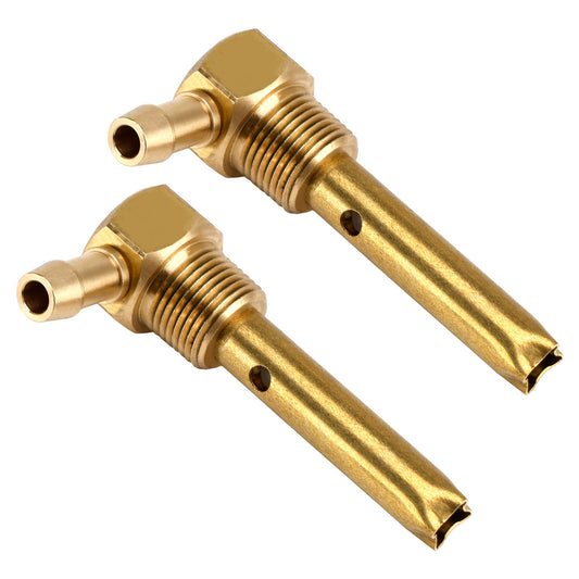 2 tubi flessibili da 5/16"" ID per sfiato serbatoio carburante filettatura 3/8""-18NPTF per serbatoi piccoli e grandi