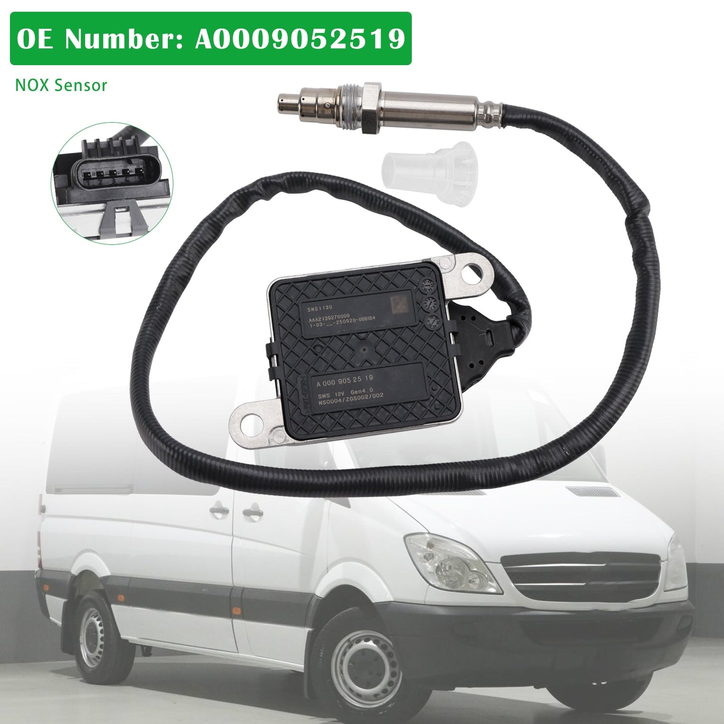 06.2006-09.2020 MERCEDES-BENZ Sprinter 4.6-T Pianale/Telaio (906) Sensore NOX Sensore di ossigeno A0009052519