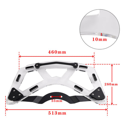 Portapacchi aggiuntivo per bauletto per BMW K1600 GTL GT 2011-2024 trasparente