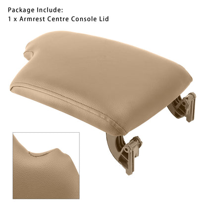 Coperchio della console centrale del bracciolo in pelle beige per BMW E90 E91 E92 E93 51169134486