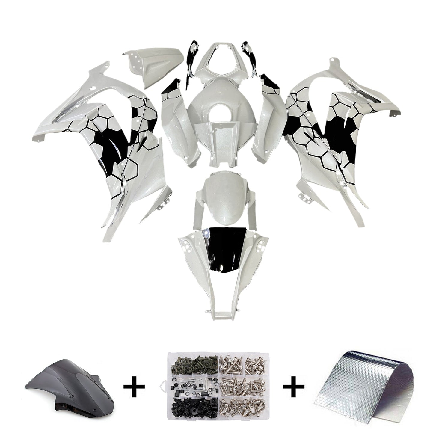 Kit carenatura iniezione in plastica ABS adatto per Kawasaki ZX10R 2011-2015