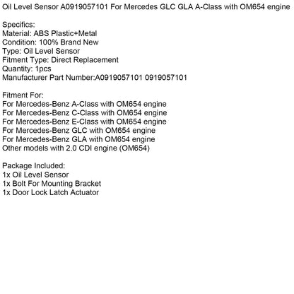 Sensore livello olio A0919057101 per Mercedes GLC GLA Classe A con motore OM654