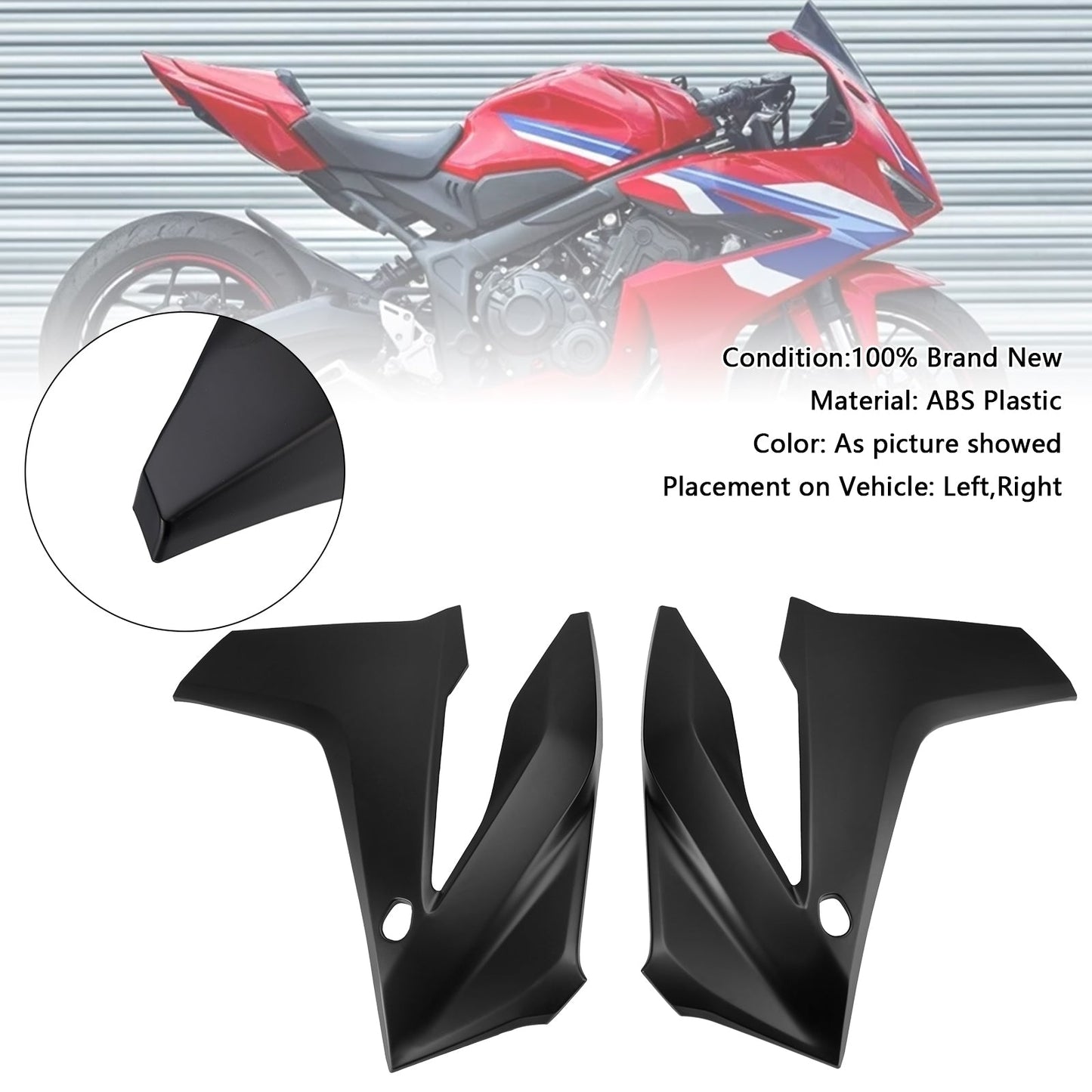 Carenatura laterale, pannello di copertura, carenatura del corpo, Honda CBR650R 2024-2025