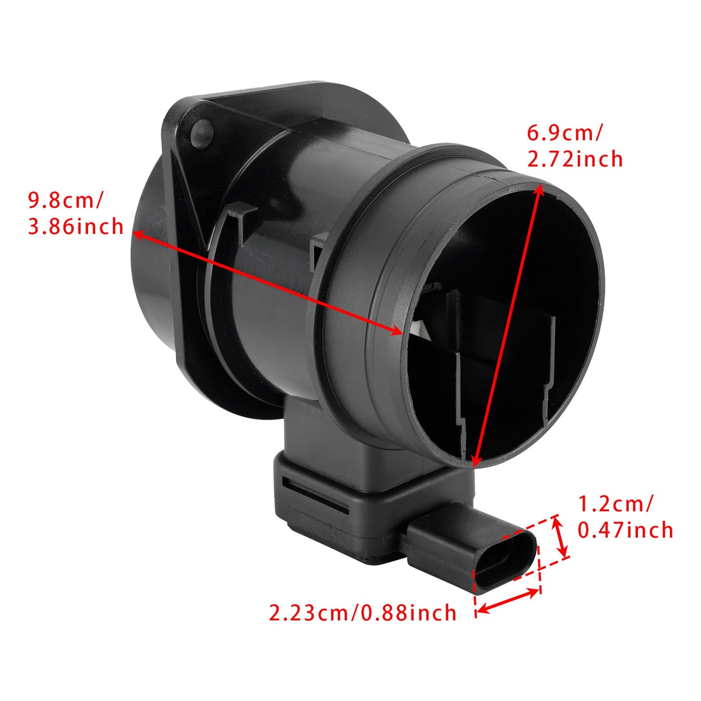 Sensore del flusso d'aria di massa per VW Golf VI Audi A1 Seat Leon 1.6TDI 5WK97023