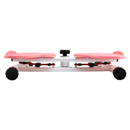 AB Twister Board, capacità 150 kg e 20 dB, ultra silenzioso, antiscivolo, per casa, palestra, attrezzatura per allenamento per donne, pancia grassa, rosa, macchina per torcere la vita, strumento fitness