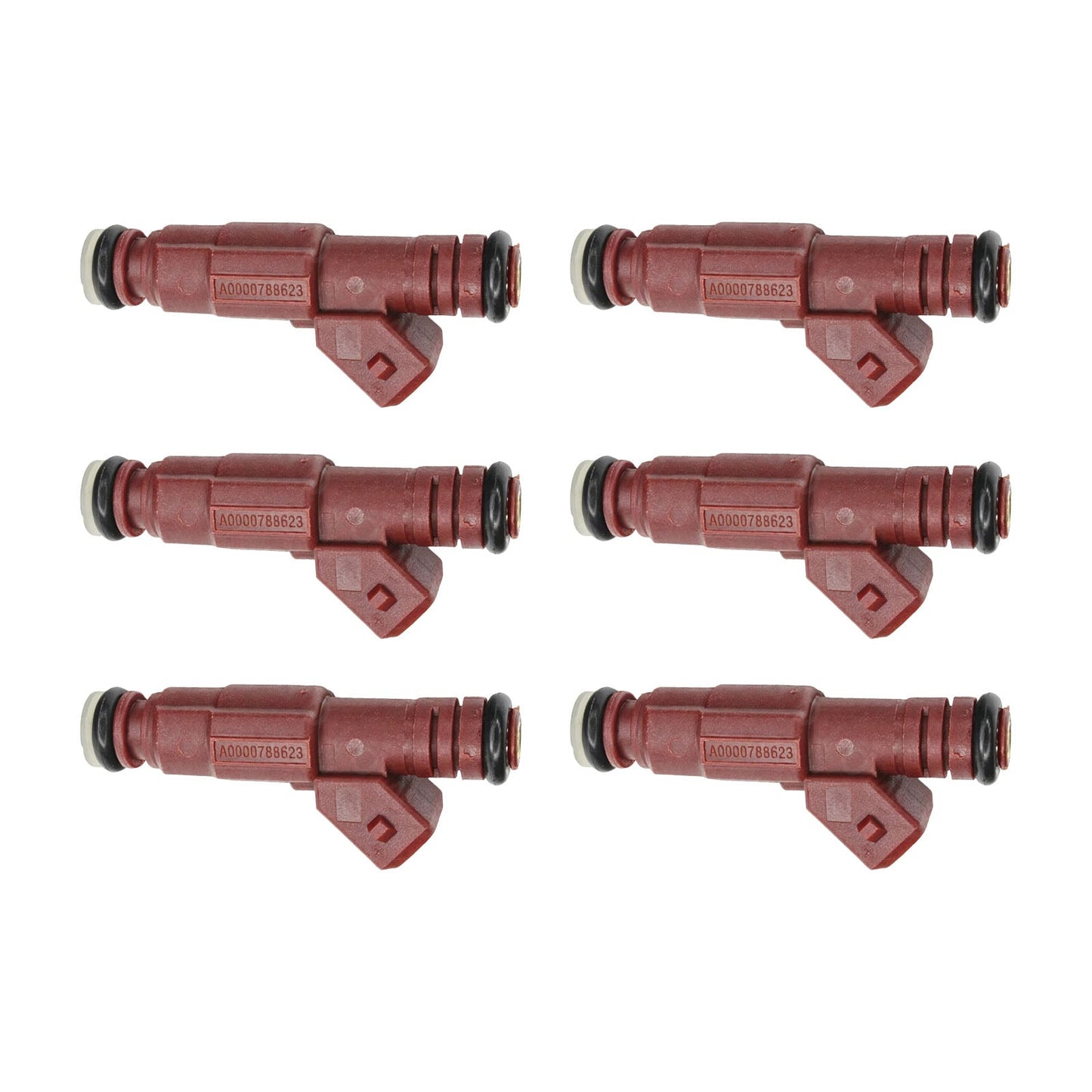 Set di 6 iniettori di carburante per Mercedes-Benz C280 1997 e E320 1994-1997, codice 0280155757.