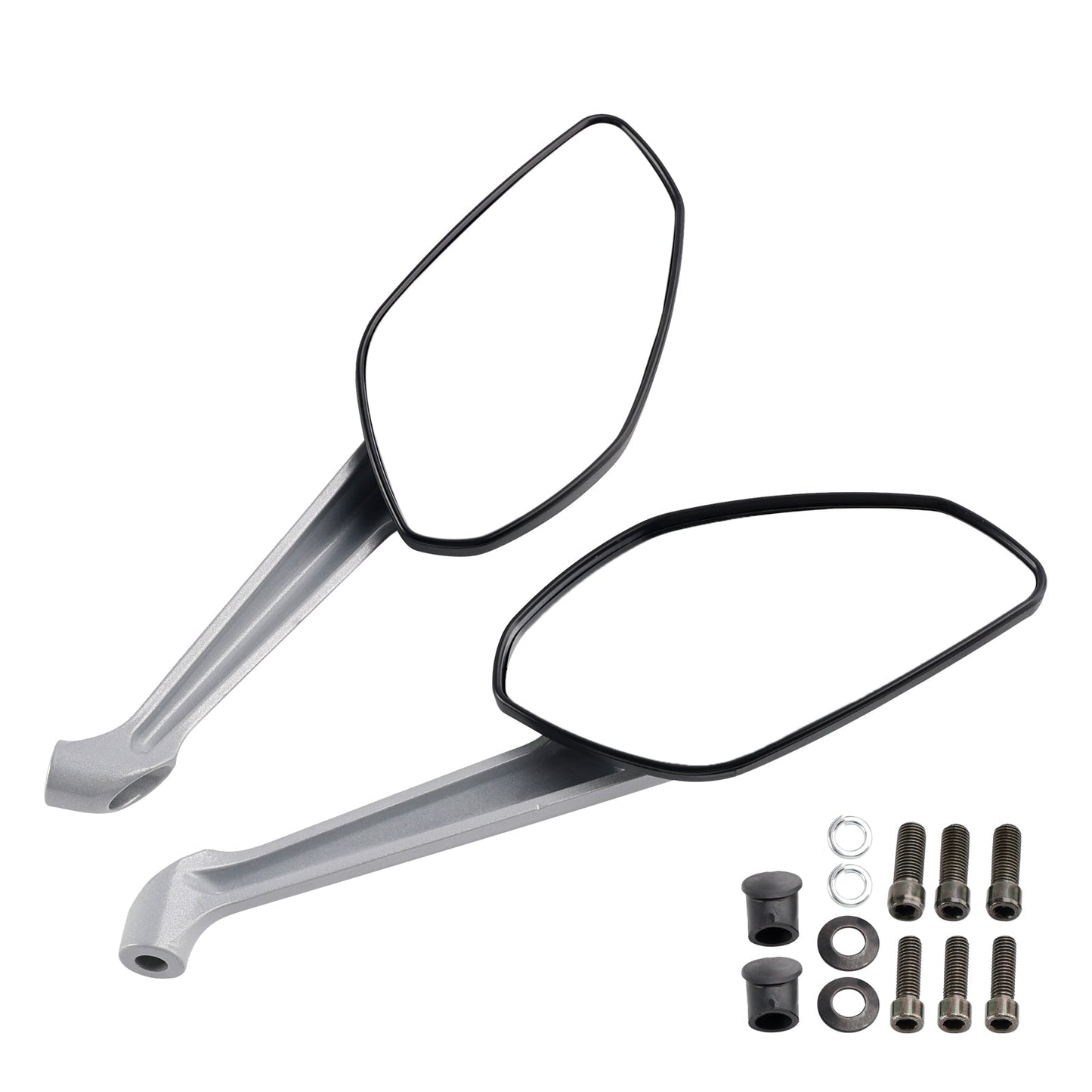 COPPIA SPECCHIETTI RETROVISORI NERI PER DUCATI MONSTER 797 821 STRIPES 1200 S 2014-2017