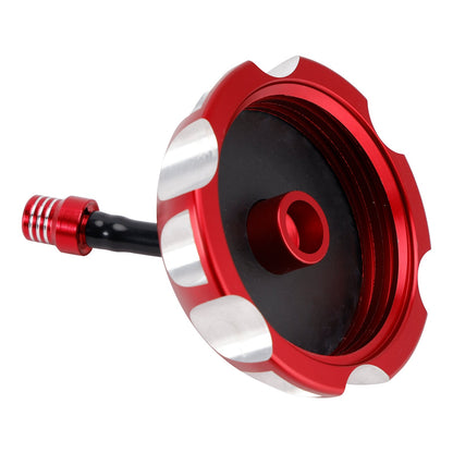 Tappo serbatoio carburante in alluminio con sfiato rosso per Yamaha Raptor YFM 250/350/660R YFZ450