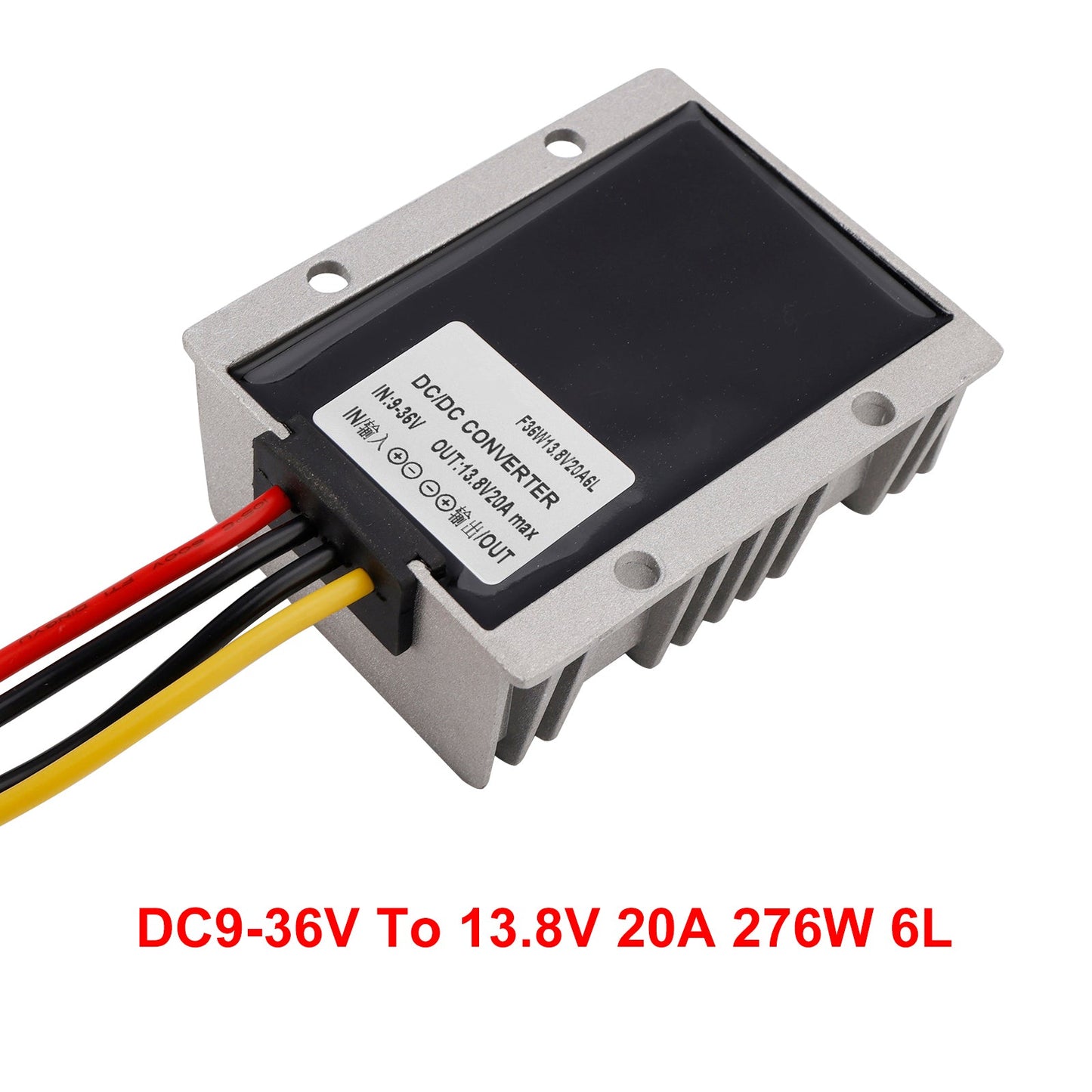 Convertitore DC 9-36V a DC 13,8V 20A Boost Buck Power Module Regolatore di tensione