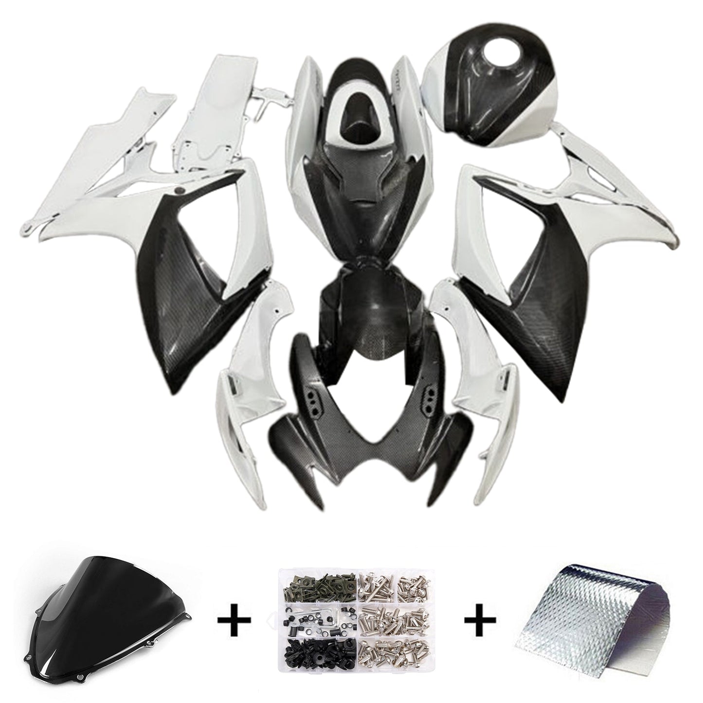 Kit carenatura iniezione plastica ABS per Suzuki GSXR 600/750 2006-2007 K6