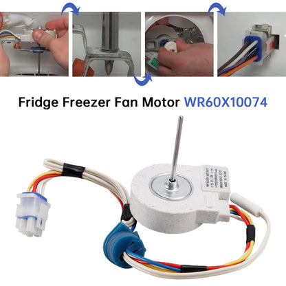 Motore ventola evaporatore frigorifero WR60X10074 per frigorifero congelatore GE Hotpoint