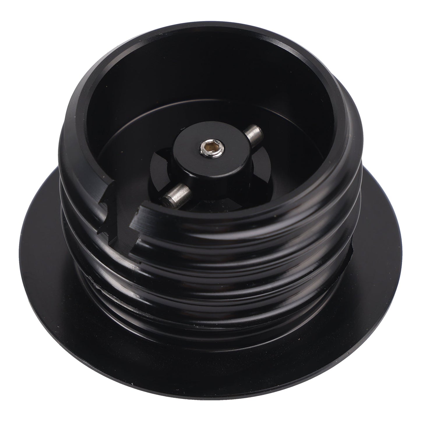 Tappo serbatoio a scomparsa ventilato nero per Softail Low Rider Dyna Sport Super Glide