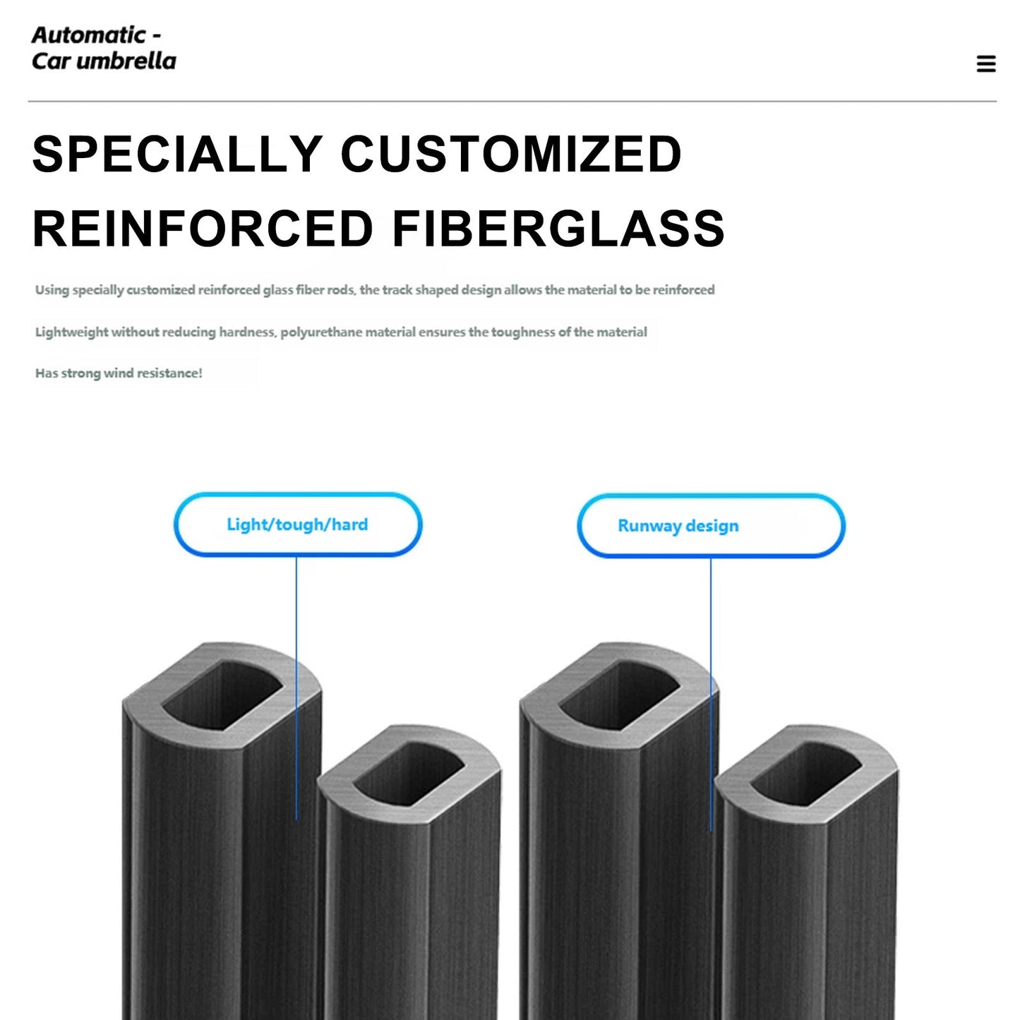 Ombrellone automatico da esterno per tetto auto, finestrino, resistente ai raggi UV e impermeabile.