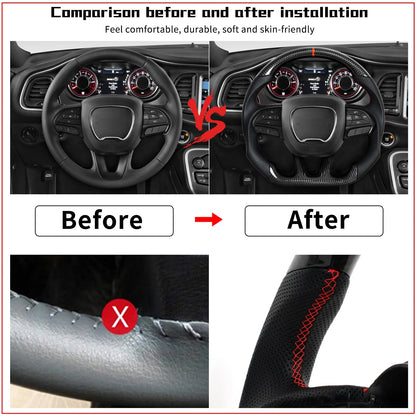 Volante riscaldato in fibra di carbonio per Dodge Charger 2015-2023