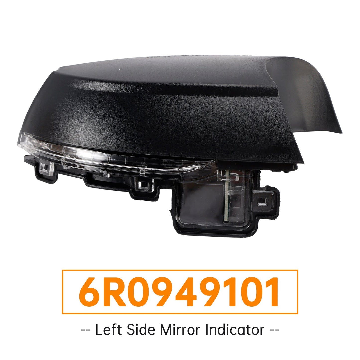 Indicatore di direzione per specchietto retrovisore sinistro per VW Polo MK5 6C 2009-18 6R0949101