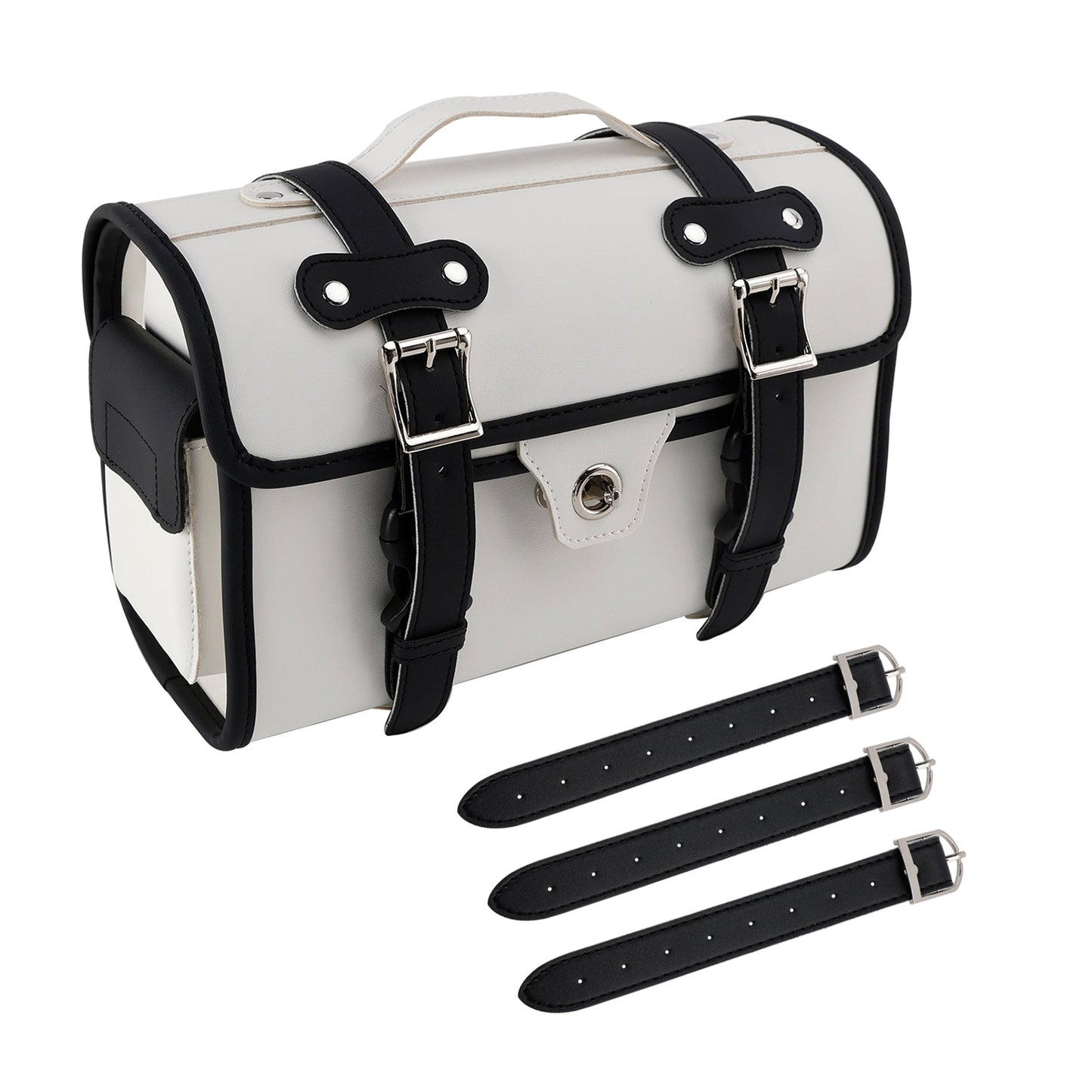 Borsa laterale universale per borse laterali, per moto, colore nero