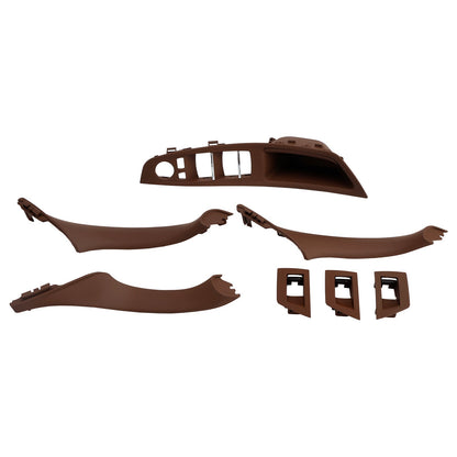 7x Maniglia interna per pannello porta rosso-marrone per BMW Serie 5 F10 F11 10-16