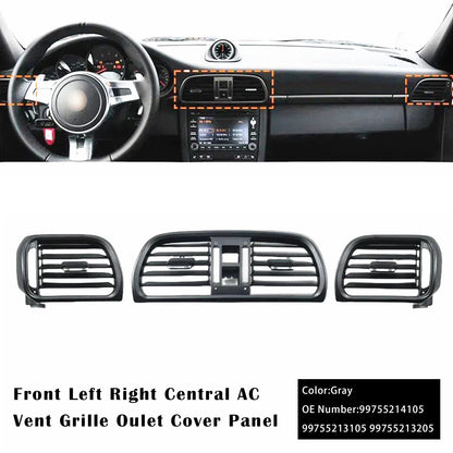 Copertura della bocchetta di ventilazione centrale sinistra/destra per Porsche Carrea 997 2004-2011, grigia 99755214105 99755213105 99755213205