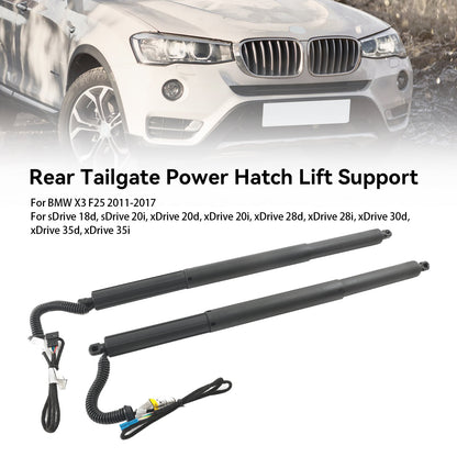 2011-2017 BMW X3 F25 sDrive 18d, sDrive 20i, xDrive 20d, xDrive 20i, xDrive 28d 2 pezzi Ammortizzatori elettrici portellone posteriore sinistro e destro a gas 51247232003