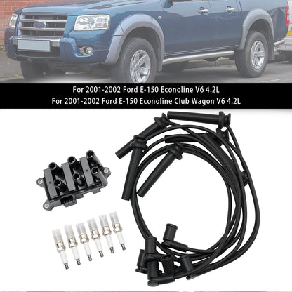 Bobina di accensione Mercury Monterey V6 4.2L 2004-2007 + 6 candele + 6 cavi FD498 5F2Z-12029-AD 1F2118100 (copia)