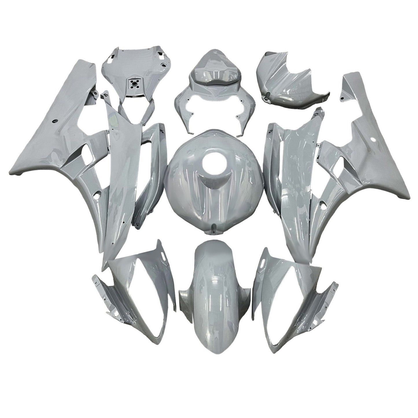 Kit carenatura iniezione plastica ABS per Yamaha YZFR6 YZF-R6 2006-2007