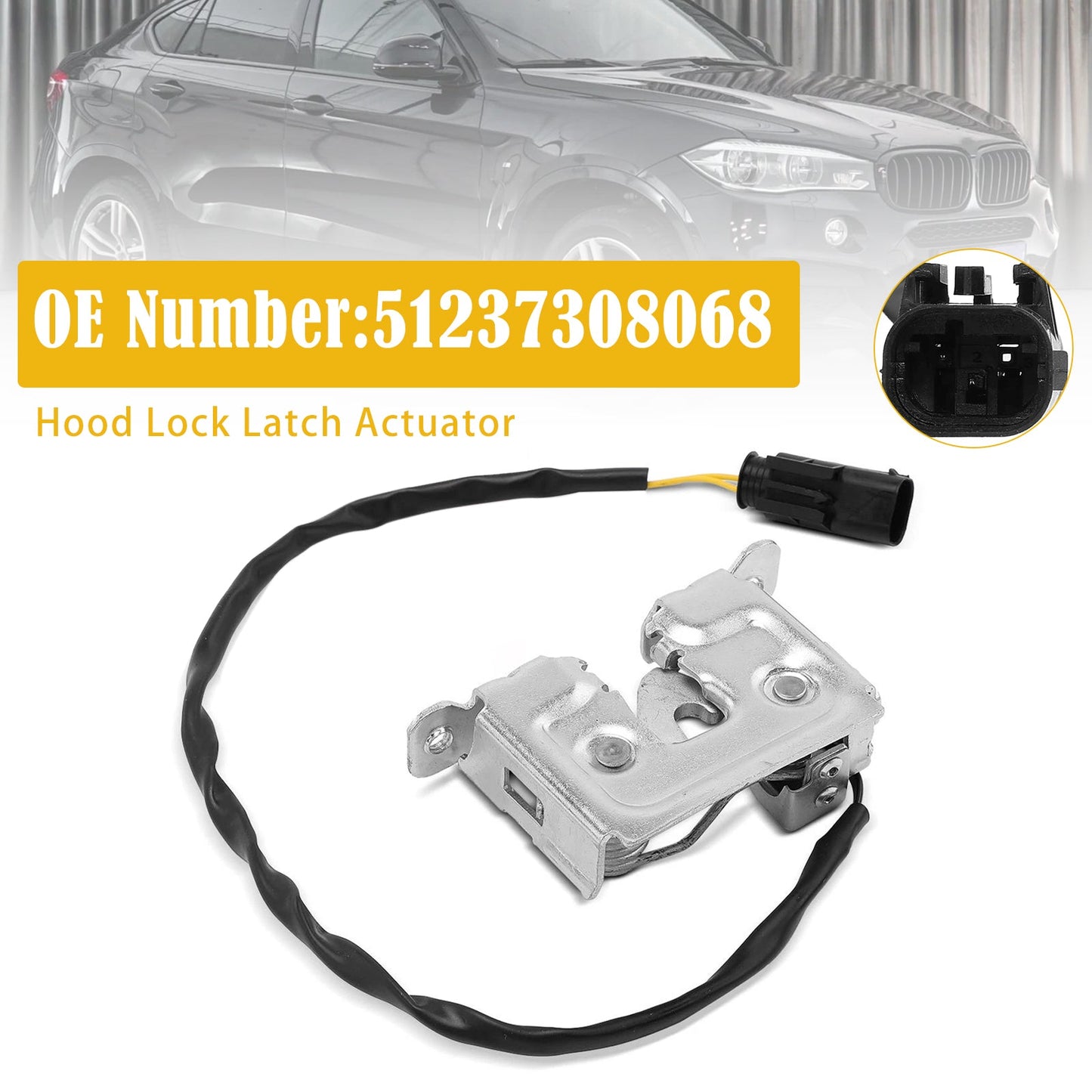 Serratura di bloccaggio del cofano lato destro 51237308068 per BMW X5 2014-2018 F16 X6 2015-2018