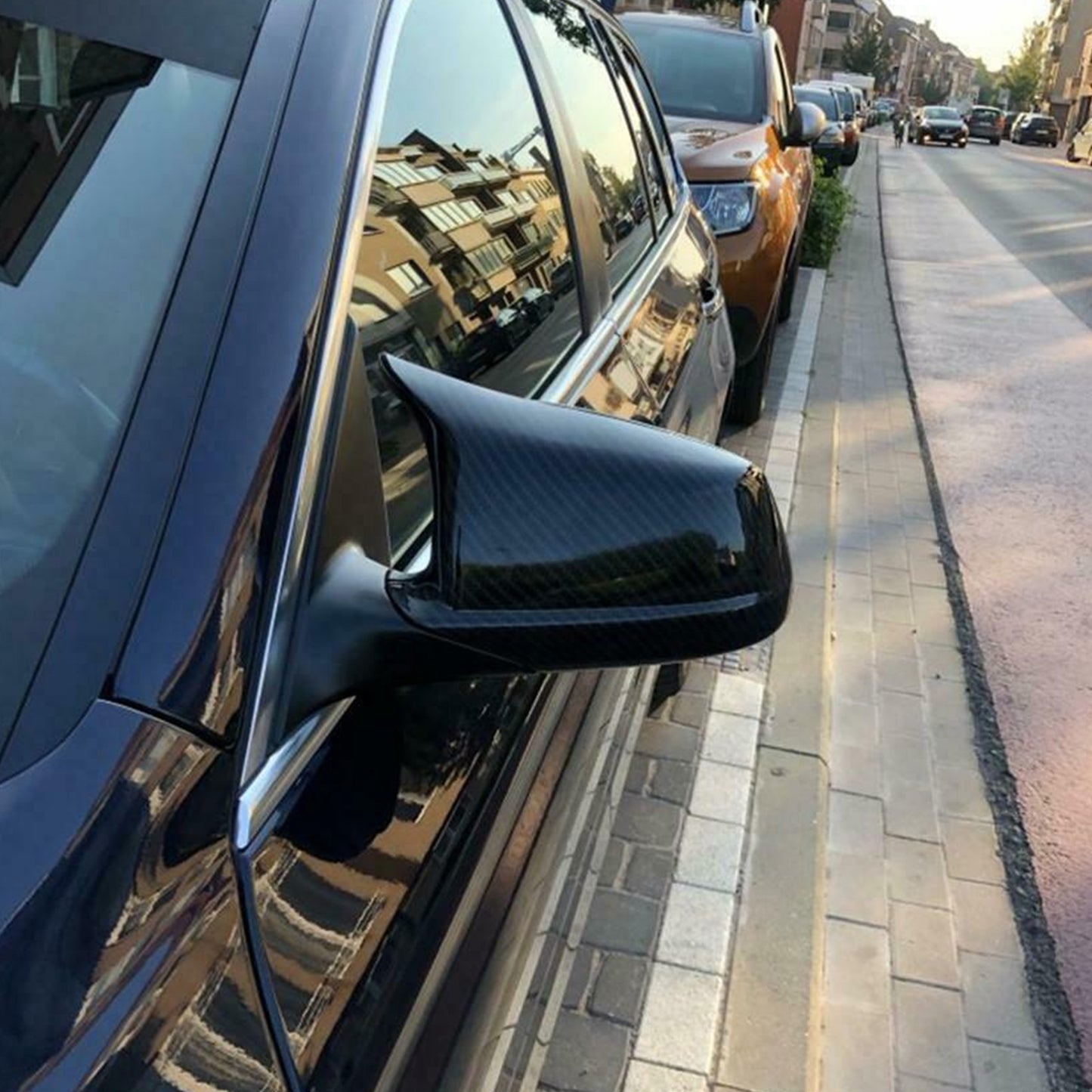 2011-2013 BMW 5 serie F10 / F11 / F18 Coperchio specchio ala laterale porta coperchio carbonio