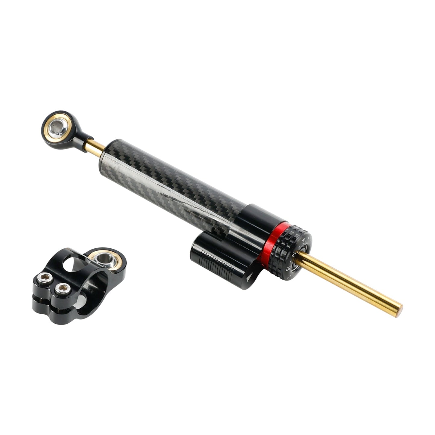 Kit di montaggio per staffa stabilizzatrice ammortizzatore sterzo per moto universale