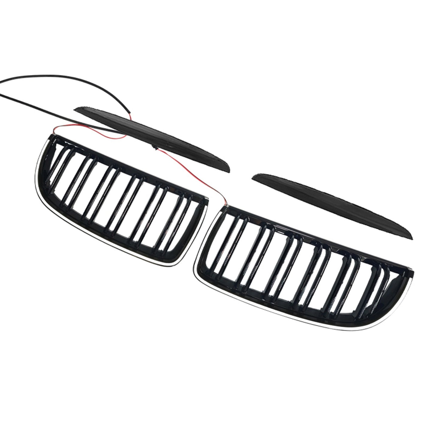 Griglia anteriore a doppio rene nera per BMW E90 berlina e station wagon 320i (2004-2007)