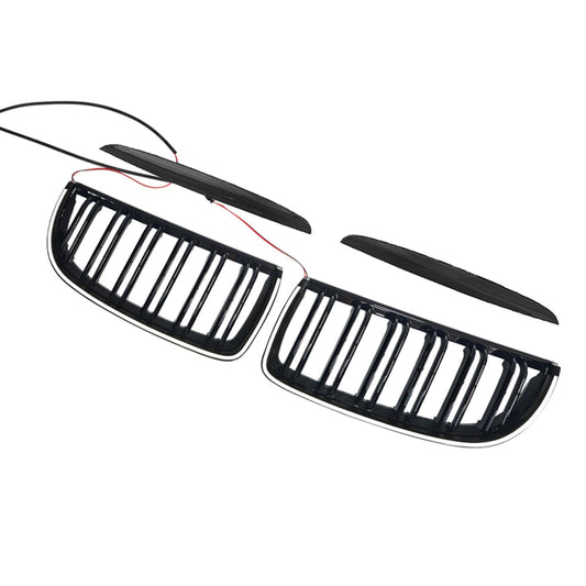 Griglia anteriore a doppio rene nera per BMW E90 berlina e station wagon 320i (2004-2007)