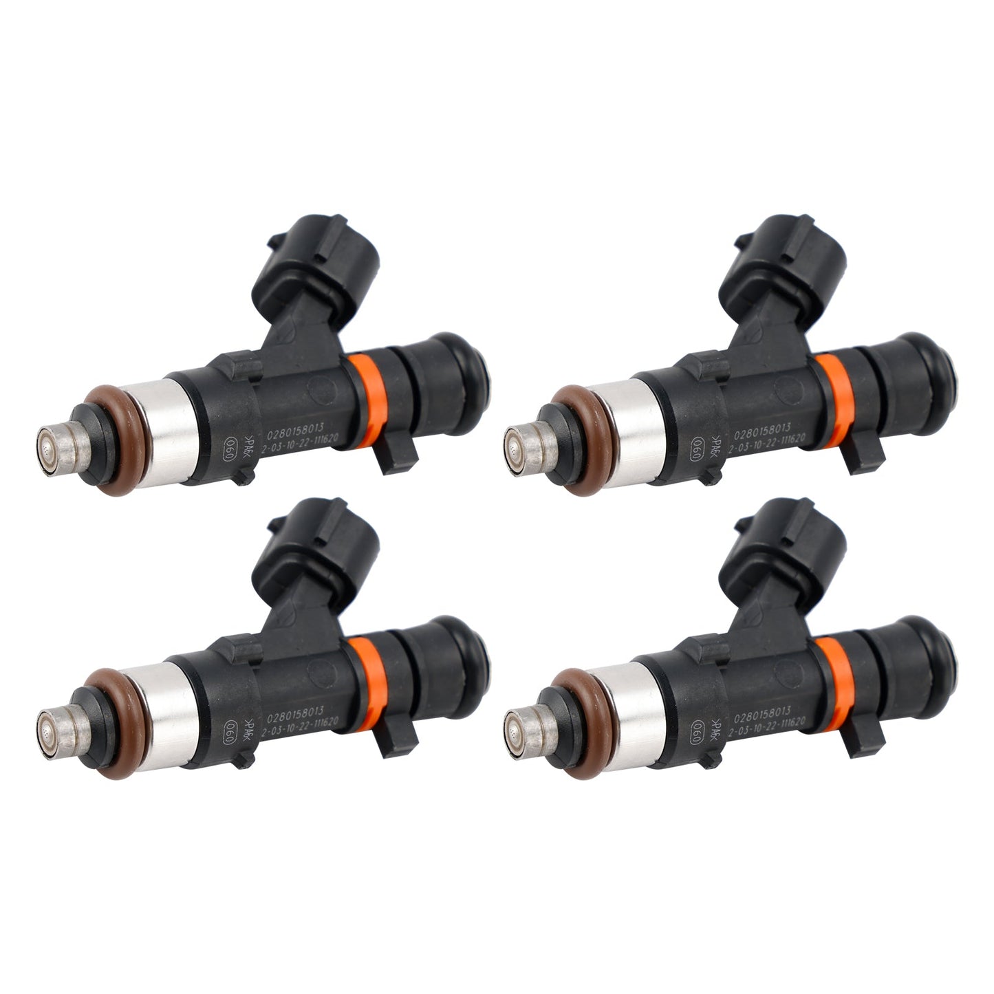 4 pezzi iniettori carburante per Nissan Micra III (K12) NOTE (E11 NE11) 0280158013