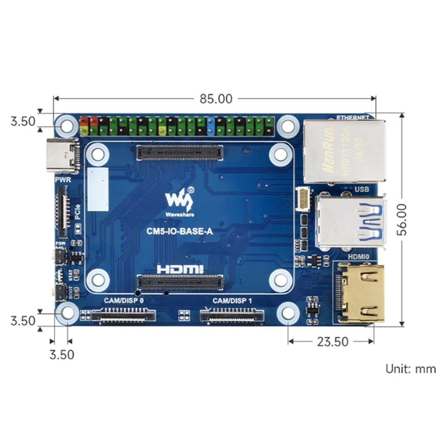 Scheda di espansione del modulo di elaborazione Raspberry Pi 5, scheda di base del modulo di elaborazione CM5