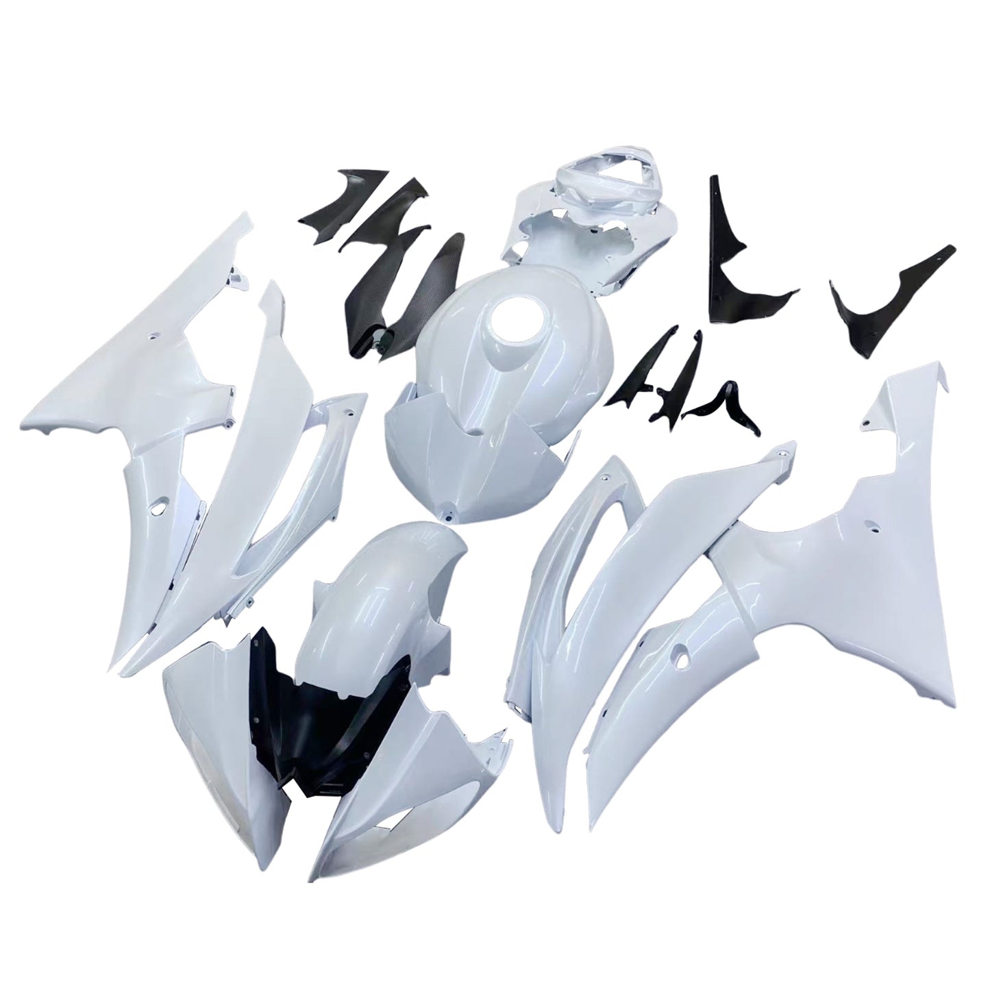 Kit carenatura addominali in plastica adatta per Yamaha YZF 600 R6 2008-2016