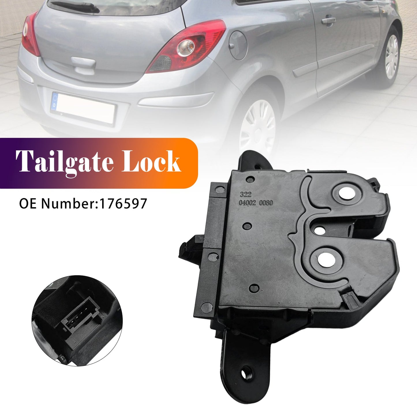 Serratura portellone posteriore Serratura bagagliaio 176597 per Opel Astra K Corsa DE Meriva B