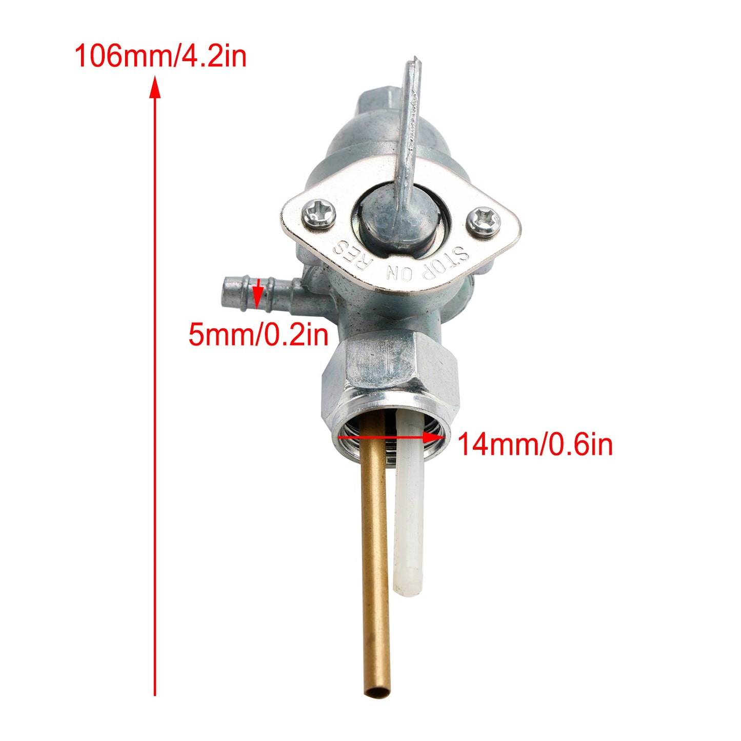 Rubinetto del carburante del serbatoio del gas Rubinetto adatto per Yamaha RS100 1975-76 YL2 100 1967-1970