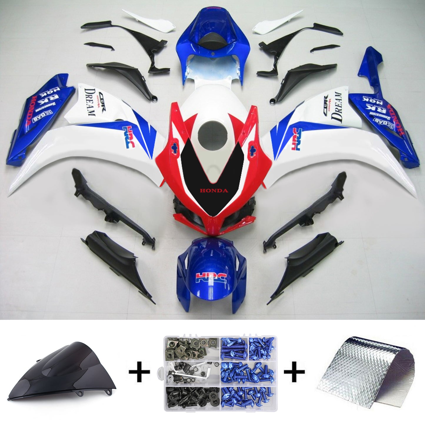 Kit carenatura Bodywork ABS di plastica per Honda CBR1000RR 2012-2016