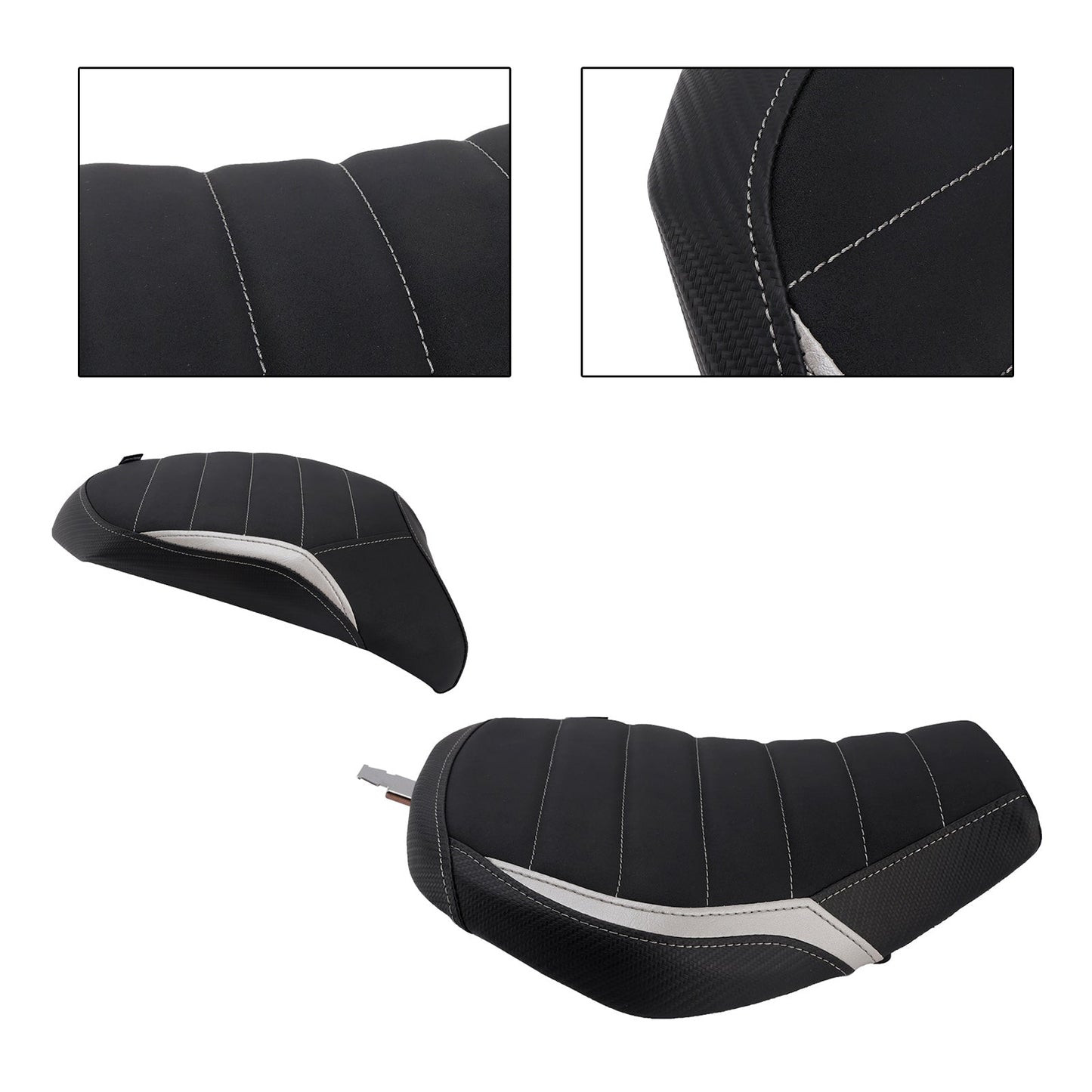 Kit di sedili posteriori grigio per conducente e passeggero per Kawasaki Ninja H2 Sx 2022-2025