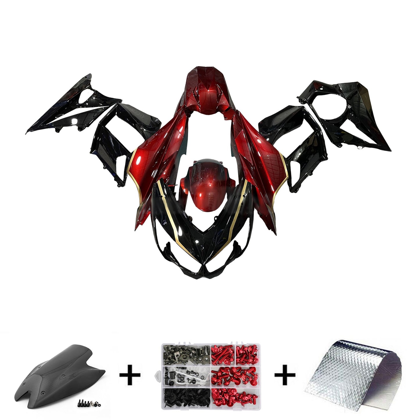 Kit carenatura iniezione in plastica ABS adatto per Kawasaki Z1000 2010-2013