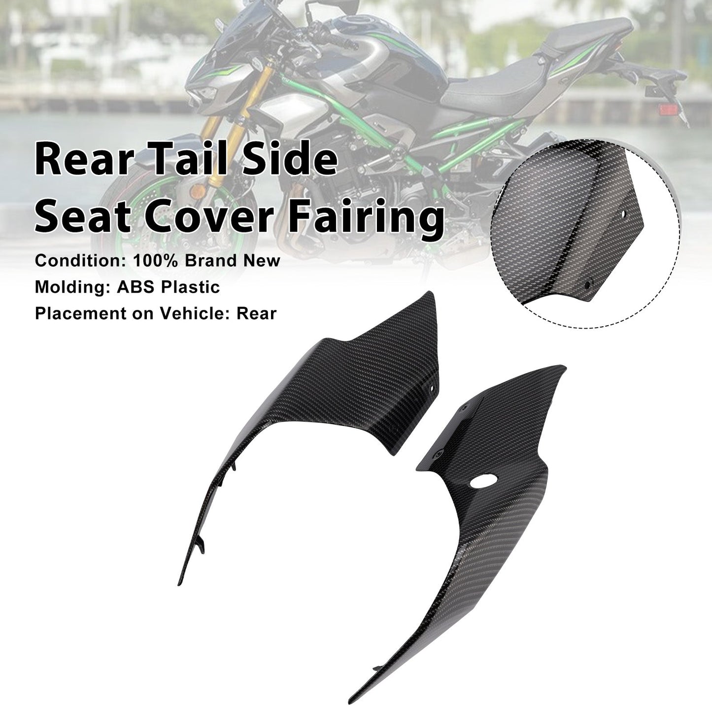 Copertura laterale posteriore della sella per Kawasaki Z900 2025-2026