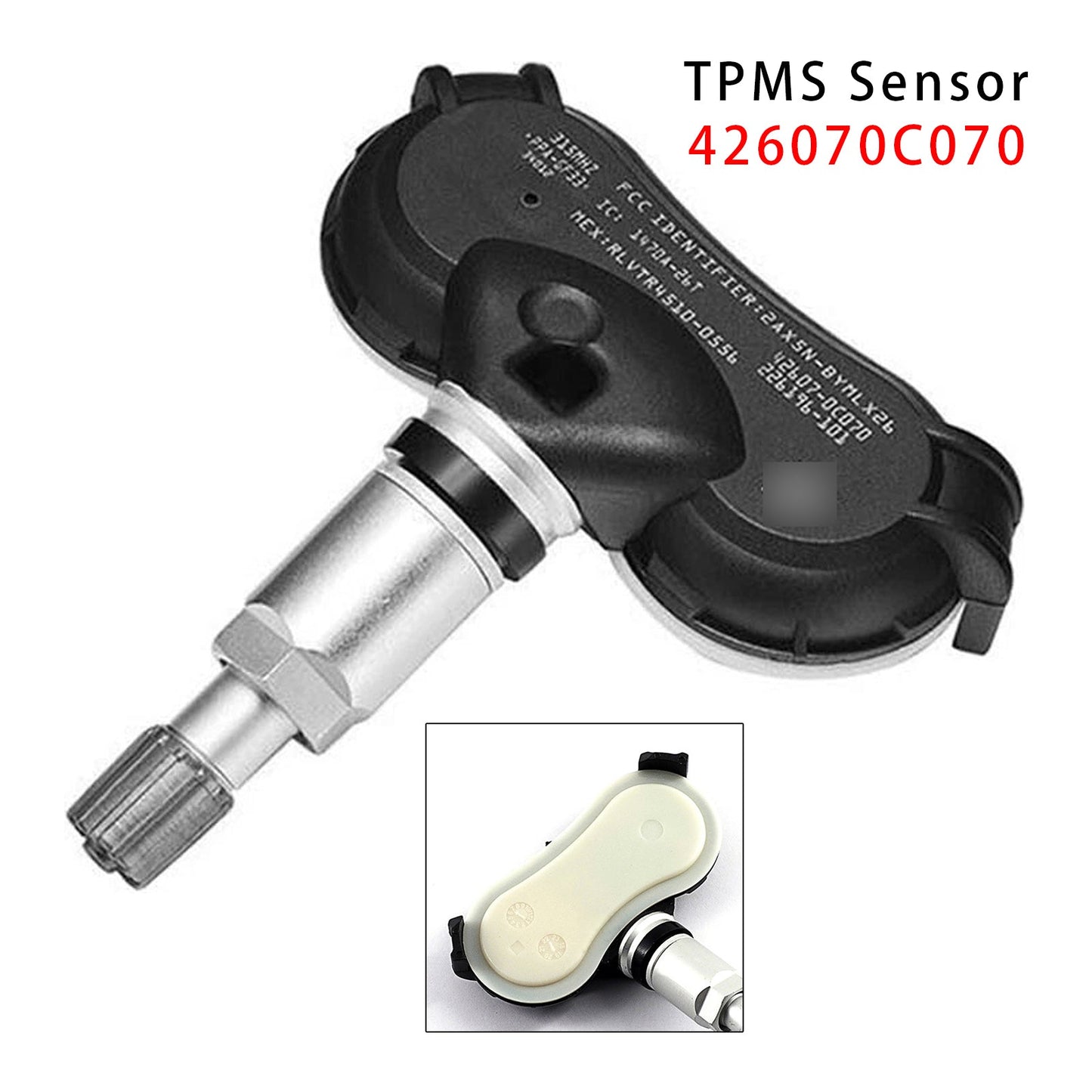 1 sensore di pressione pneumatici TPMS per Toyota Sequoia Tundra Sienna 07-20 426070C070