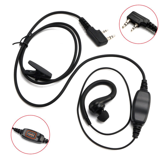 Cuffie con gancio auricolare bicolore K-029 636 per TK-220 TH-F6 RPV516A KG-UVD1P TG-2AT