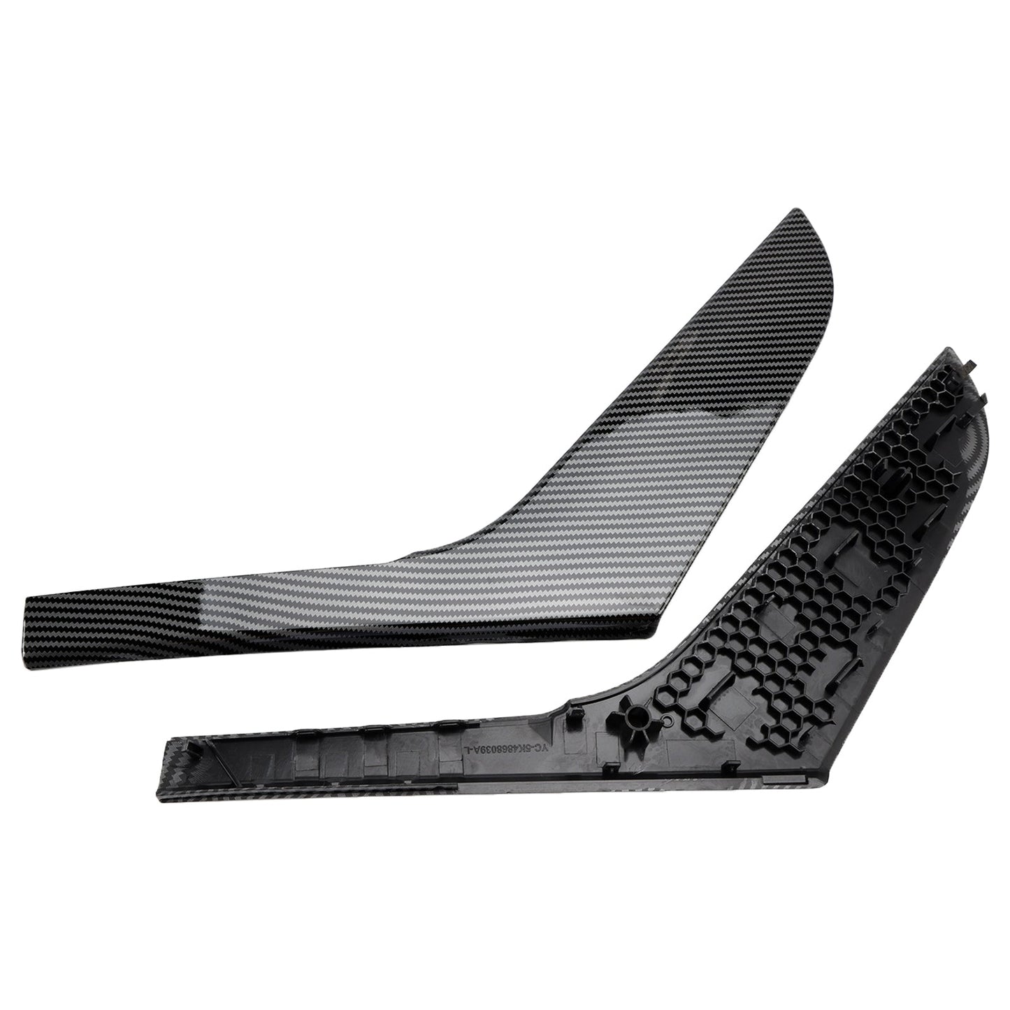 2 pezzi di rivestimento per maniglia interna della portiera sinistra e destra per VW Golf 6 MK6 2009-2013