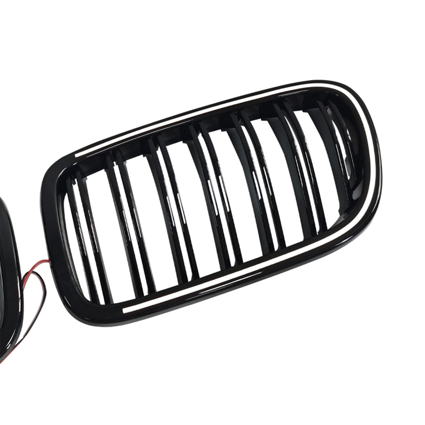 Griglia anteriore a doppio rene nera per paraurti, compatibile con BMW X3 F25 2011-2014.